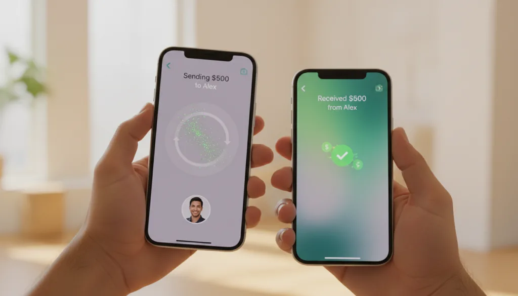 tap to cash : envoyez de l'argent facilement et rapidement entre iphones grâce à une application intuitive et sécurisée.